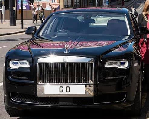 G 0 Lord Provost of Glasgow Car Number Plate